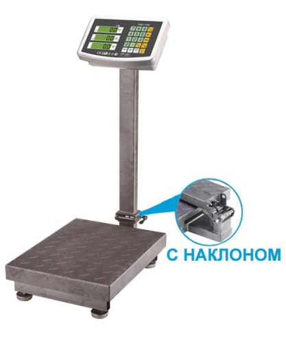Весы Romitech SIBS-300N (300кг/100г; 400х500) Т платформенные c наклоном